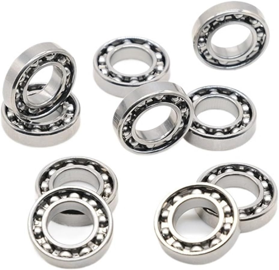 Ball Bearing 10Pcs 7x14x3.5 mm Open Bearing S687 Stainless Steel Ball Bearing 687 Bike Headset Bearings