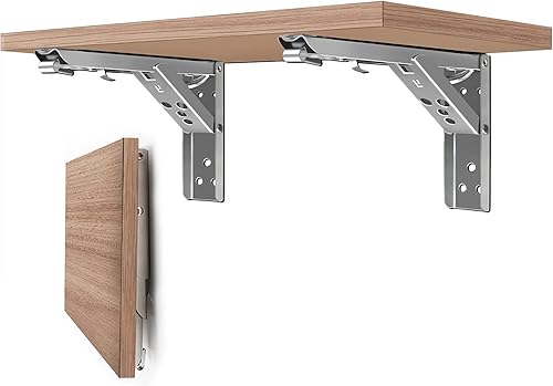 Estantes flotantes plegables, estantes decorativos de madera para montar en la pared, estante flotante de granja para decoración de pared,