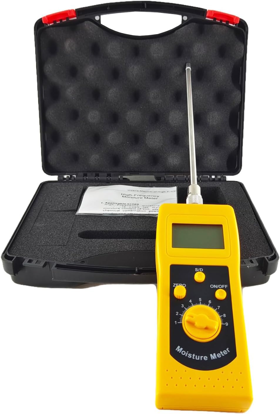 YFYIQI Coal Powder Moisture Meter Coal Cinder Pulverized Coal Slag Powder Moisture Tester with Measuring Range 0 to 90% Resolution 0.1/0.01 Accuracy ±0.5% n