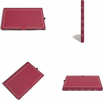 Honeymoon Case Cover for HP Laptop 17-cn/17-cp/17s-cu/17t-cn/17z-cp & Envy Laptop 17-cr/17-ch/17t-cr Series 17.3 Inch[Not Fit HP Envy 17t-cw],Multi-Angle Stand with Heat-Vent,Red