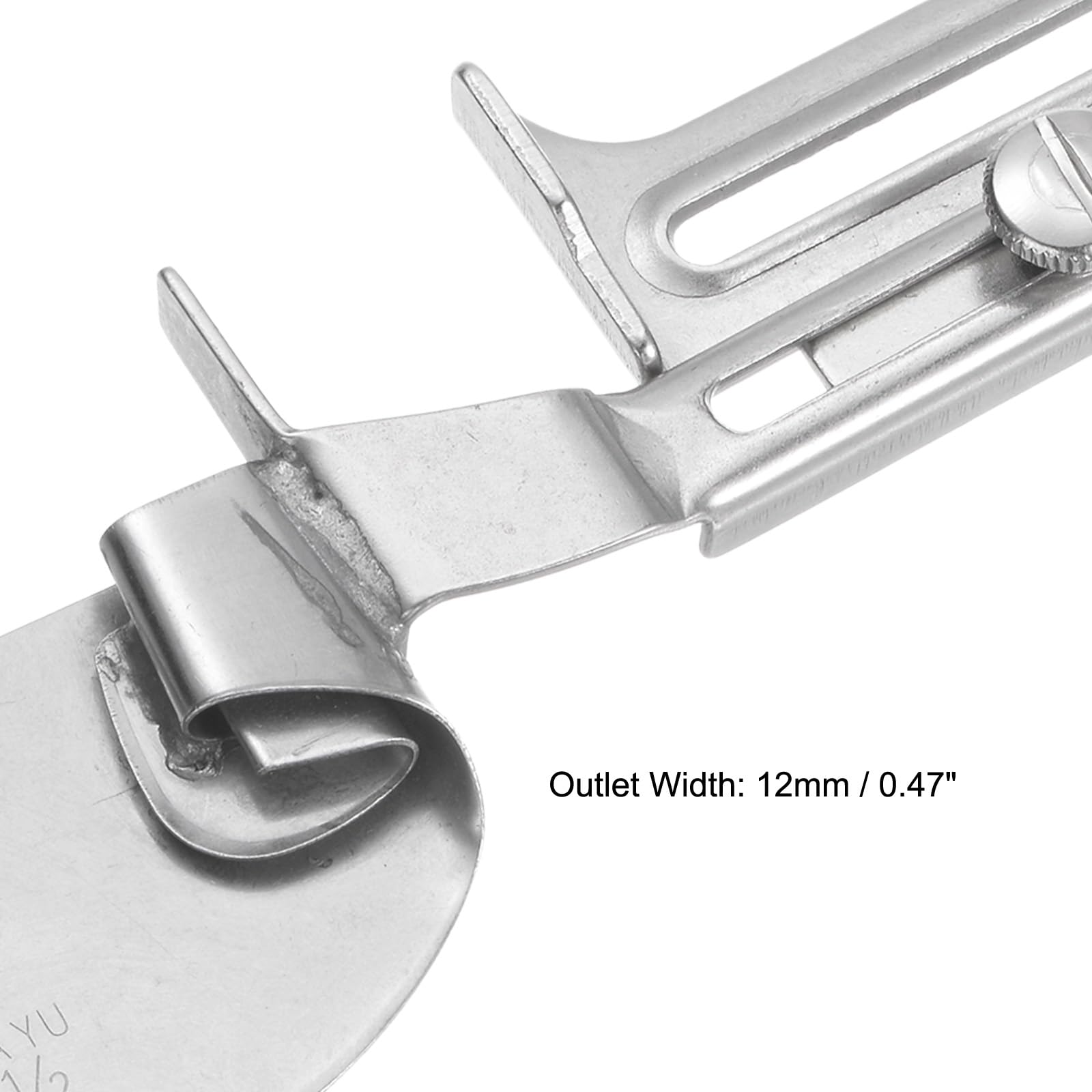 HARFINGTON Nähbinder 1,27 Cm Auslass – Flacher Nähordner Für Gerollte Säume, Aus Edelstahl, Für Haushalts- & Industrienähmaschinen
