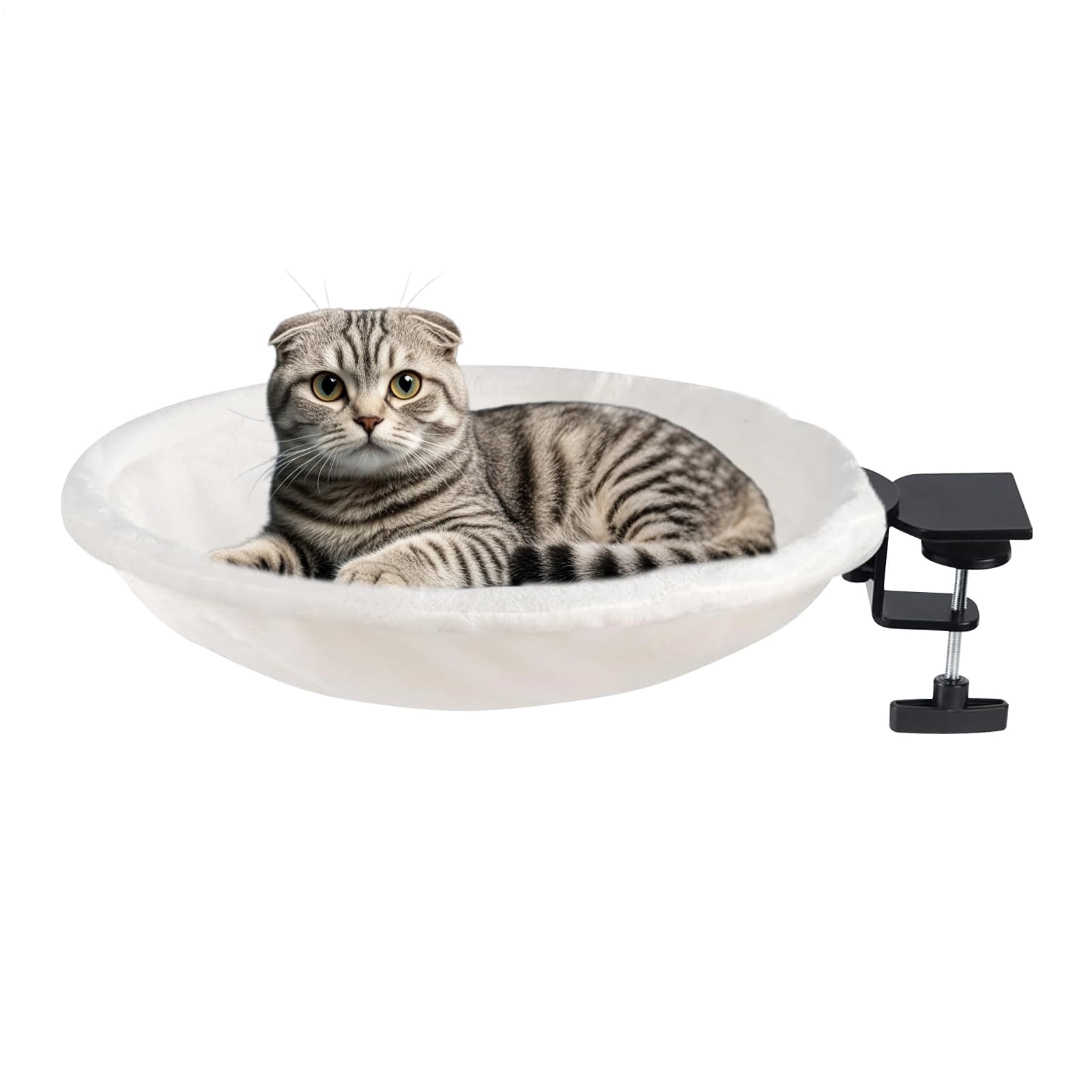 Lit rotatif 180° pour chat et hamac de rebord de fenêtre stable