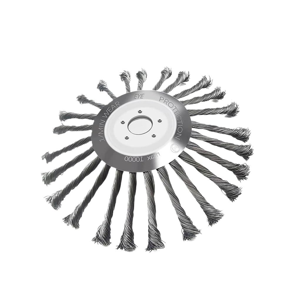 Testina for decespugliatore con Spazzola in Filo di Acciaio for Attrezzi da Giardino | Testina di ricambio for diserbo in filo di acciaio multidimensione(10inch Trimmer Head)