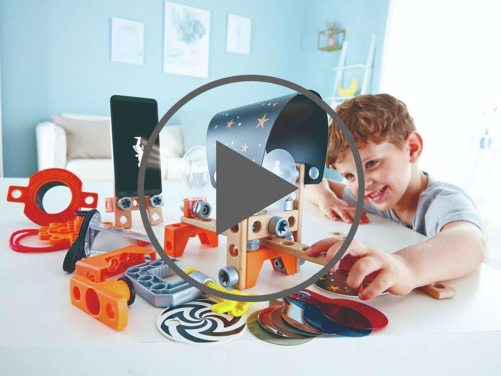 Hape Junior Inventor - Laboratorio di Scienze Ottiche - 8 esperimenti per scoprire le leggi dell’ottica dai 4 anni in su