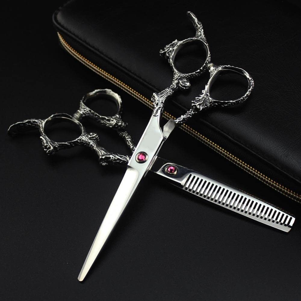 Ciseaux de coiffure de 6 pouces pour coupe de cheveux et barbier
