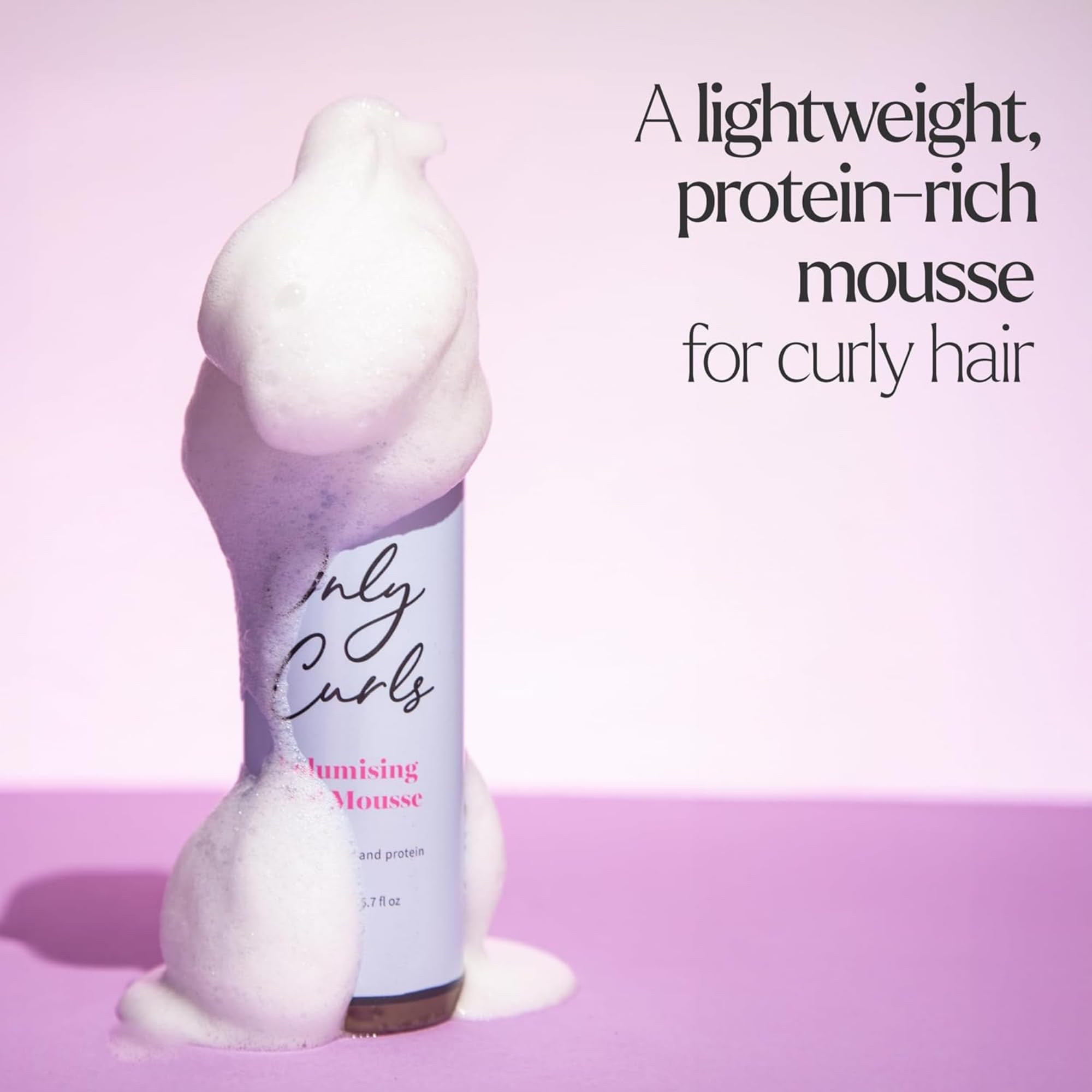Only Curls Hydrating Curl Crème & Curl Mousse Bundle, Lightweight Curly Hair Products, Leave-in Styling Cream & Curl Mousse - Image 3