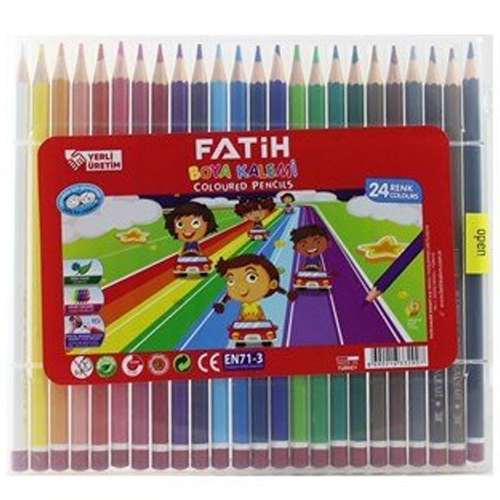 Fatih FA33290KB24RTB Mercan Rengi Kuru Boya, 24 Renk ve Kılıf