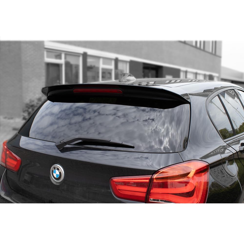 Spoiler da tetto compatibile con BMW Serie 1 F20/F21 3/5 porte 2011-2019 (ABS Nero lucido)