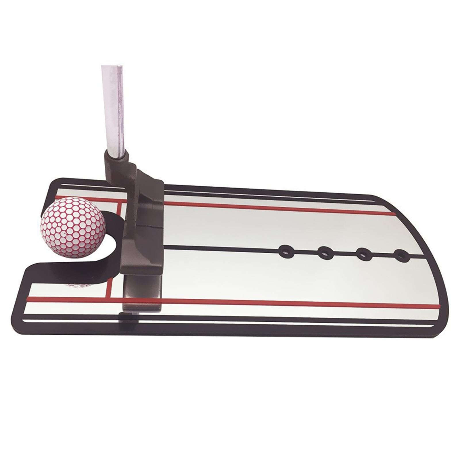 LOVIVER Specchio per l'allineamento del Putting nel Golf, ausilio per l'allenamento per Principianti, Attrezzatura per l'insegnamento e la Pratica