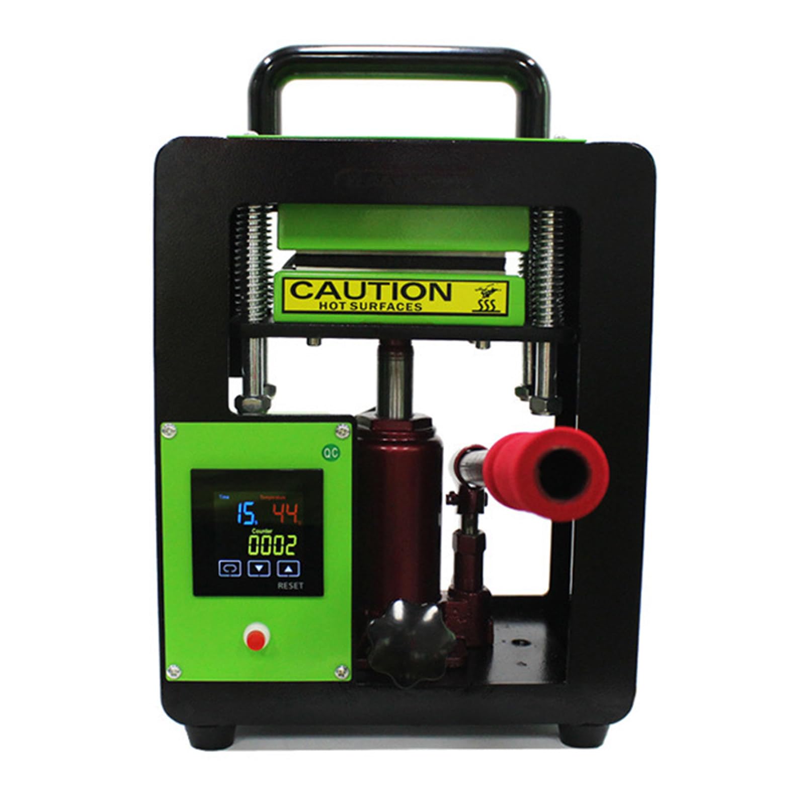 Prensa de calor hidráulica de colofonia, prensado profesional para uso doméstico y comercial, control digital de temperatura (0-250 °C), temporizador 0-999S
