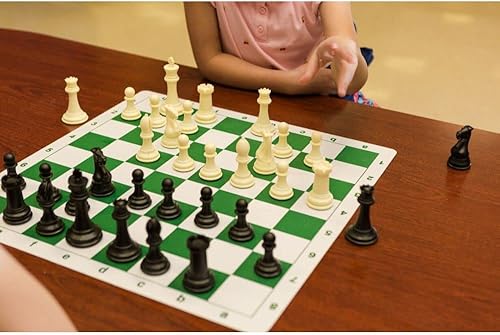 Miniatura 3 de The House of Staunton El mejor juego de ajedrez del mundo - Cuádruple ponderado (verde bosque)