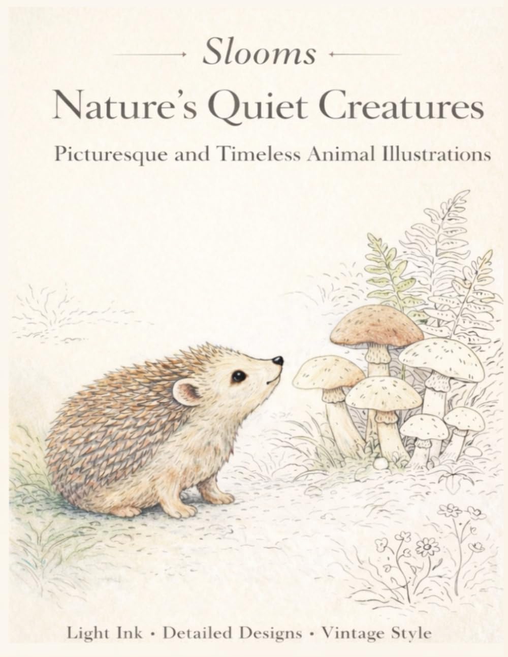 Slooms Nature’s Quiet Creatures: Picturesque and Timeless animal Coloring book (Slooms illustration Collection)