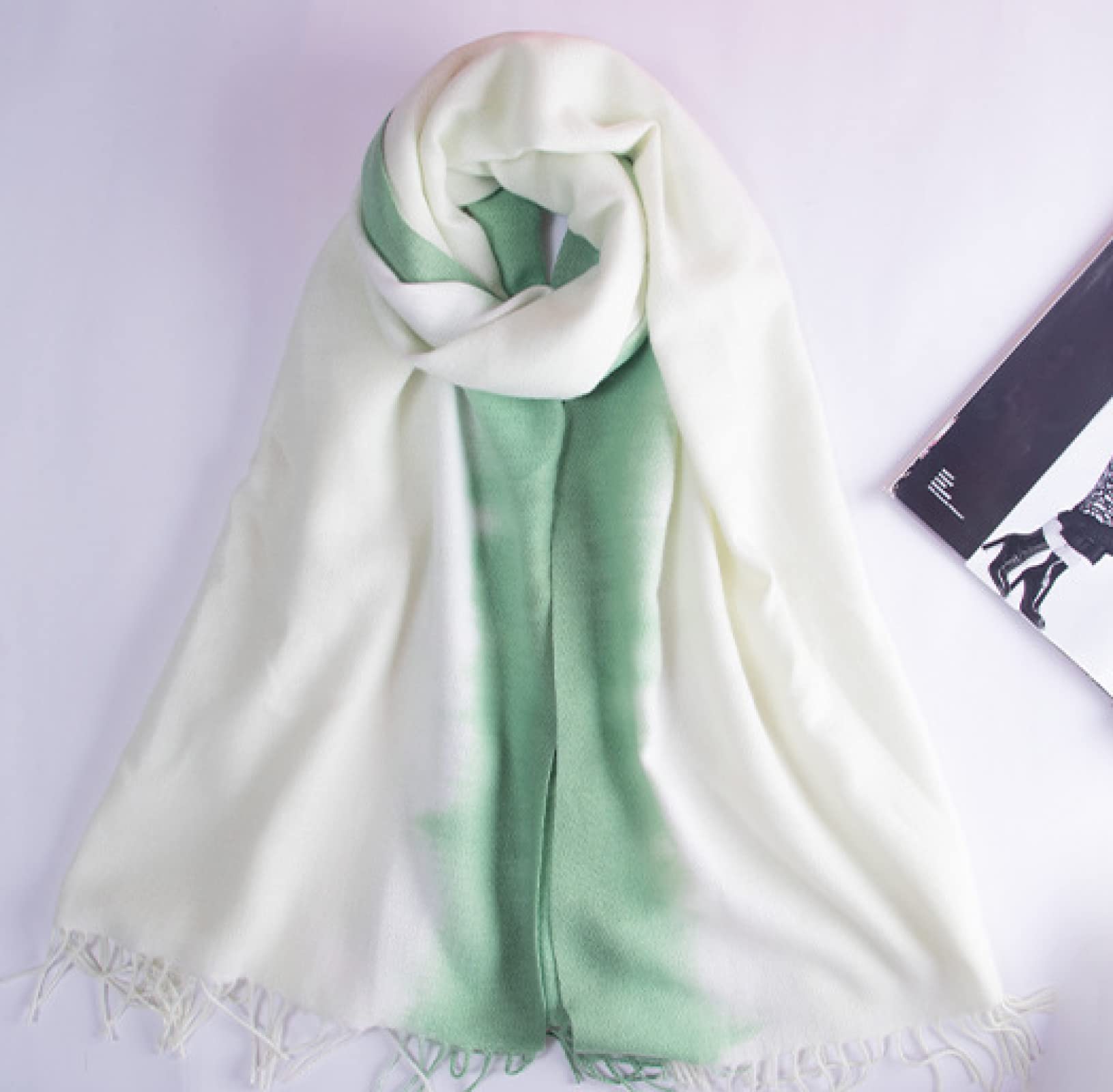 Schal Damen Schals Halstuch Herren Mütze Frühling Herbst Winter Neuer Schal Damenmode Warmer Schal Mit Fransen Schal Langer Schal Eleganter Vielseitiger Einfarbiger Schal