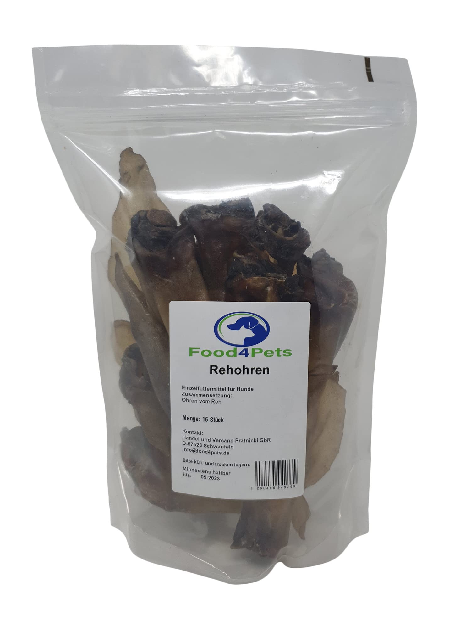 Rehohren Lot de 15 friandises pour chien – Friandises naturelles à mâcher dans un sac refermable, idéal pour les soins dentaires et la récompense pour chiens