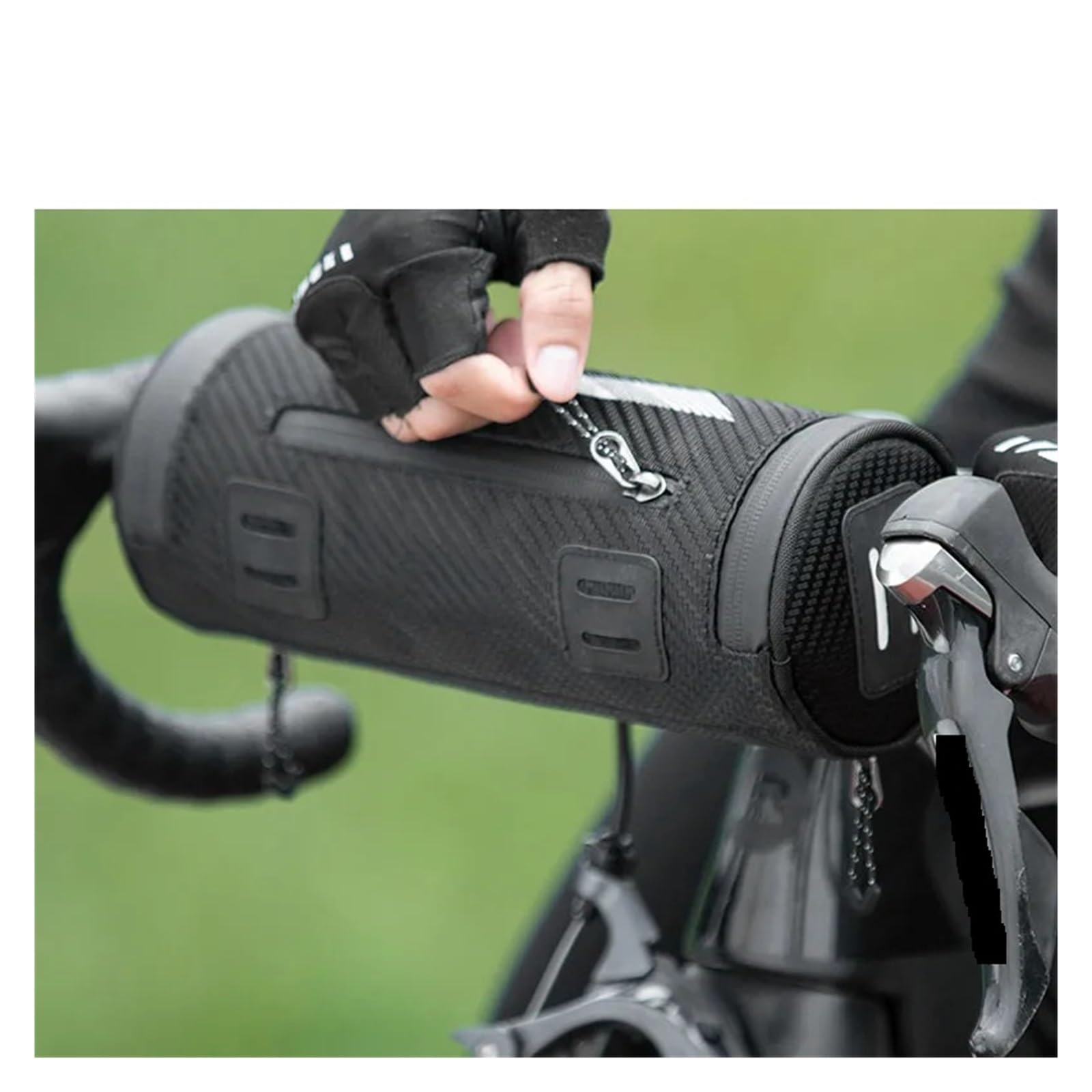 Compatible con Bolsa de Bicicleta, Manillar portátil Frontal for montaña y Carretera, Mochila Gran Capacidad, Tubo Ciclismo(AS-015 14-15L)