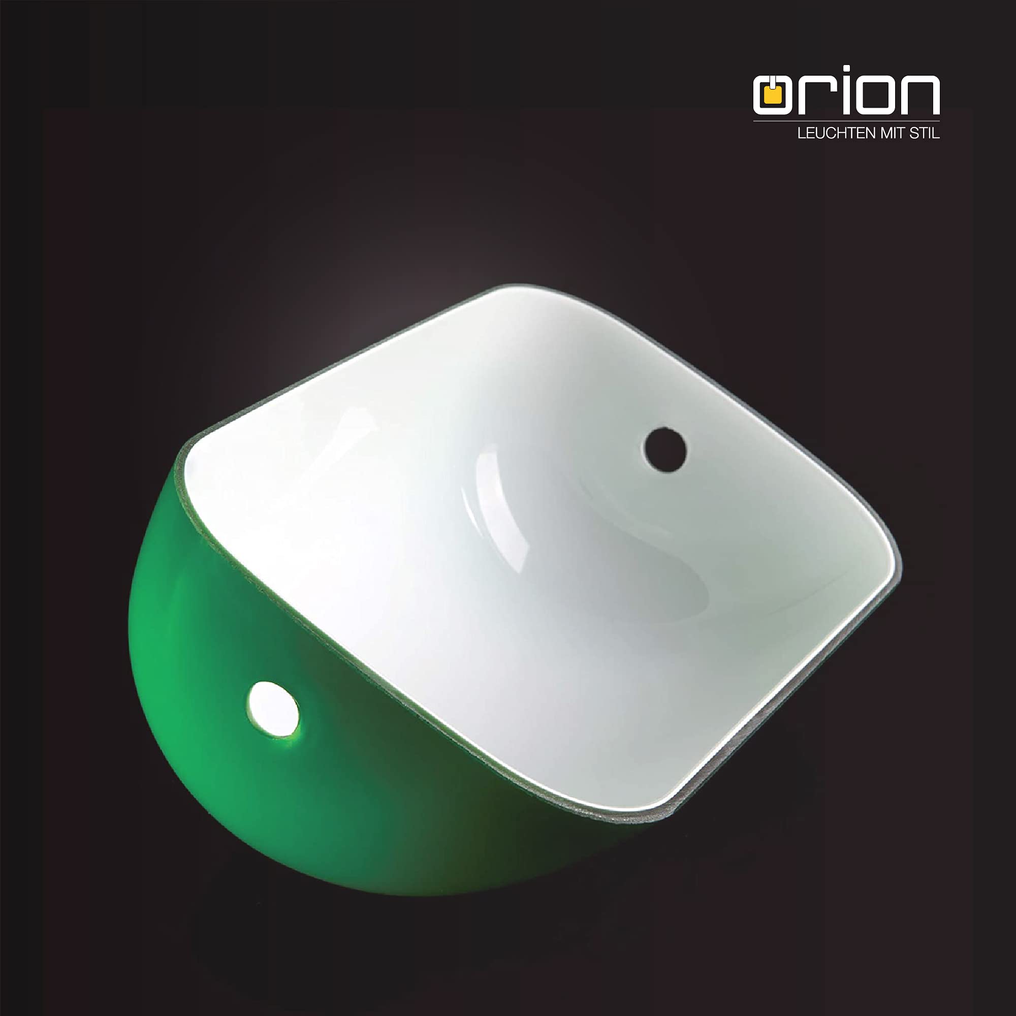 ORION LIGHTSTYLE Vetro di ricambio per lampada da bancario, paralume di ricambio, colore verde
