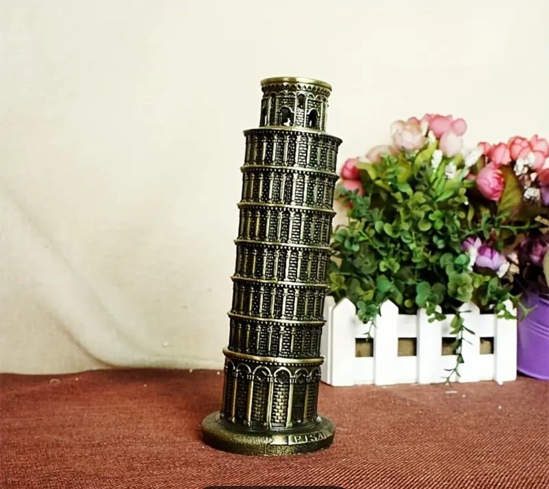 VRB DecTM 1 Set for Statue Study Office Desk Decor Showpiece Gift Decoration Accessories Items Decorative Showpeice for Home (The Pisa Building Statue)