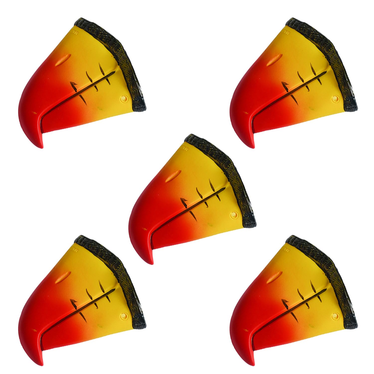 BORFUE 5pcs Simulation Animal Nose Parrot Nose Animal Fancy Dress Up for Halloween Cosplay Costume Party Props