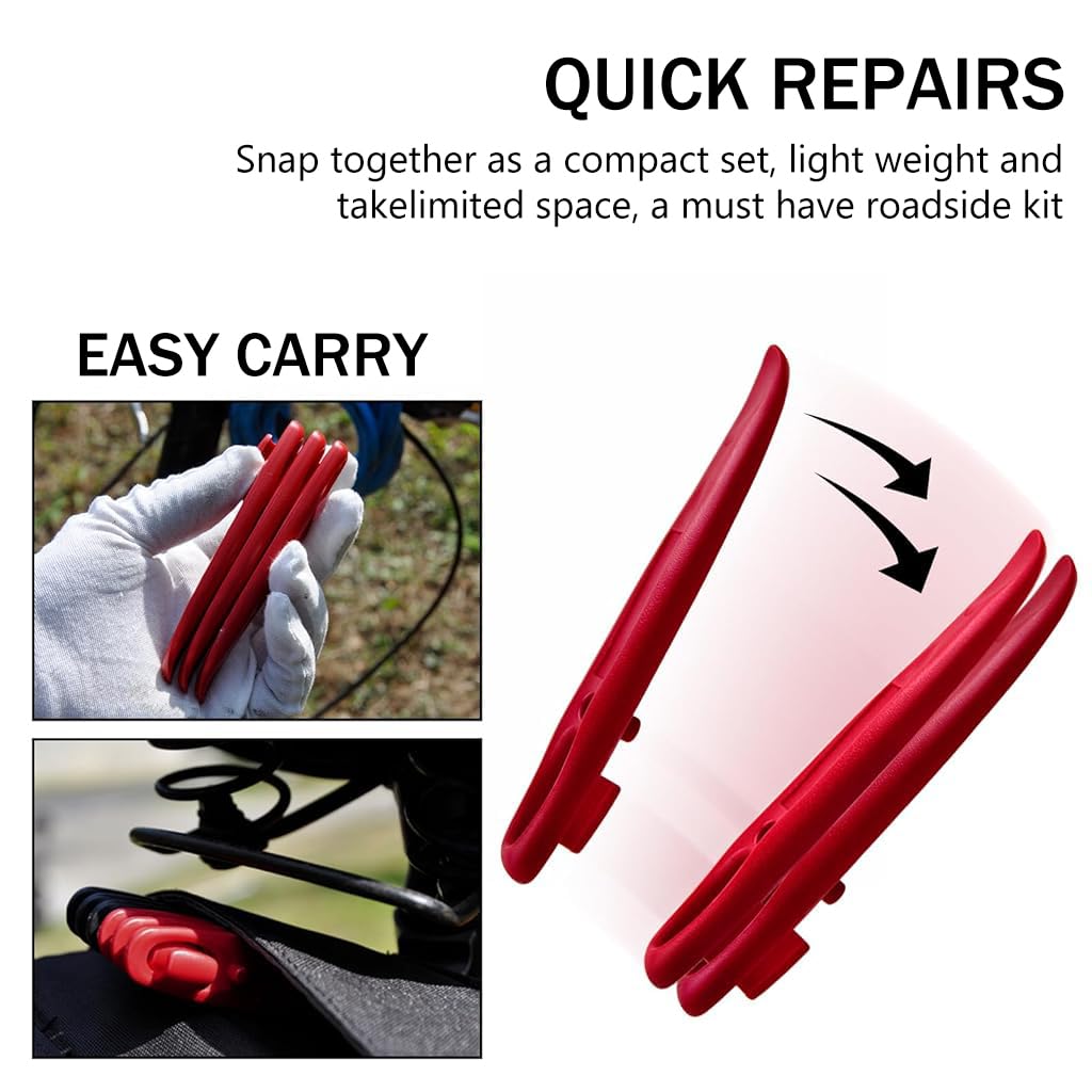 PROBEROS Bicycle Tyre Lever 6Pcs, 4.3 Inches Cycle Repair Tool 4