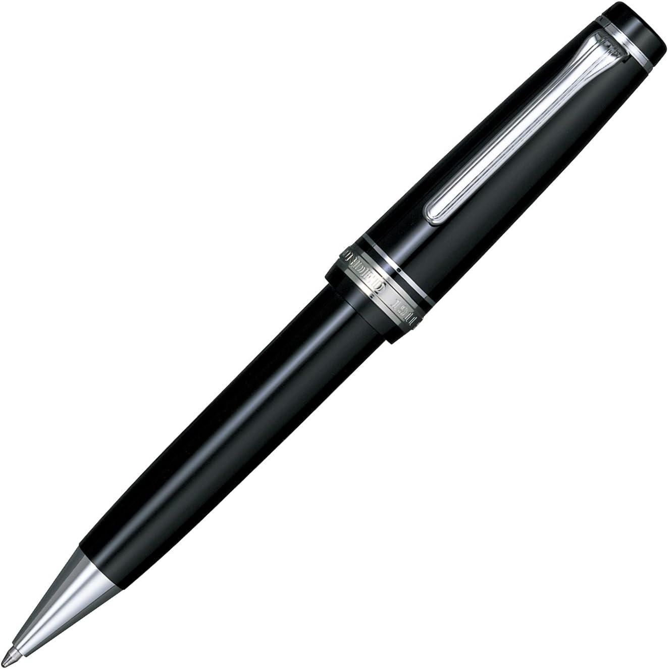 Sailor Fountain Pen, Permanent Ballpoint Pen, Professional Gear, Silver, Black, 16-1037-620