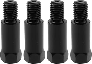SG Store 4 x M10 x 1.25 Mirror Riser Motorcycle Mirror Extenders 43 mm Mirrors Height Adjustment Adapter Thread Left Right