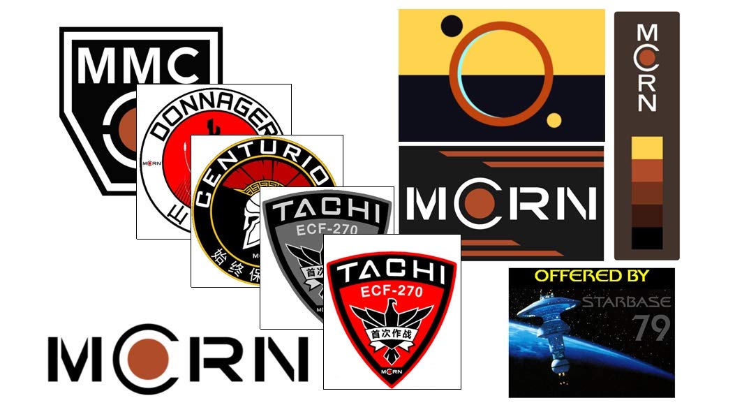 MCRN - Juego de 9 pegatinas de la República del Congreso Marciano