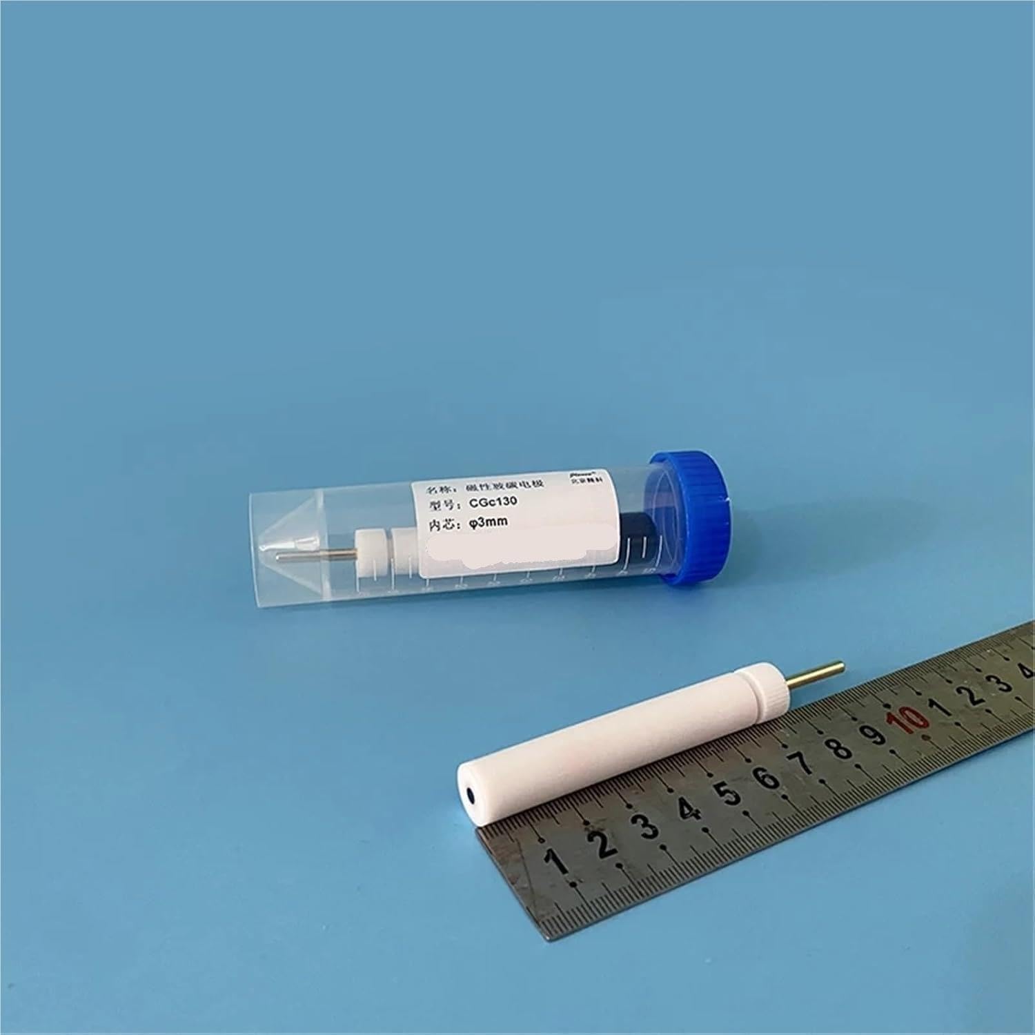 Magnetische Glaskohlenstoffelektrode, 1 Stk