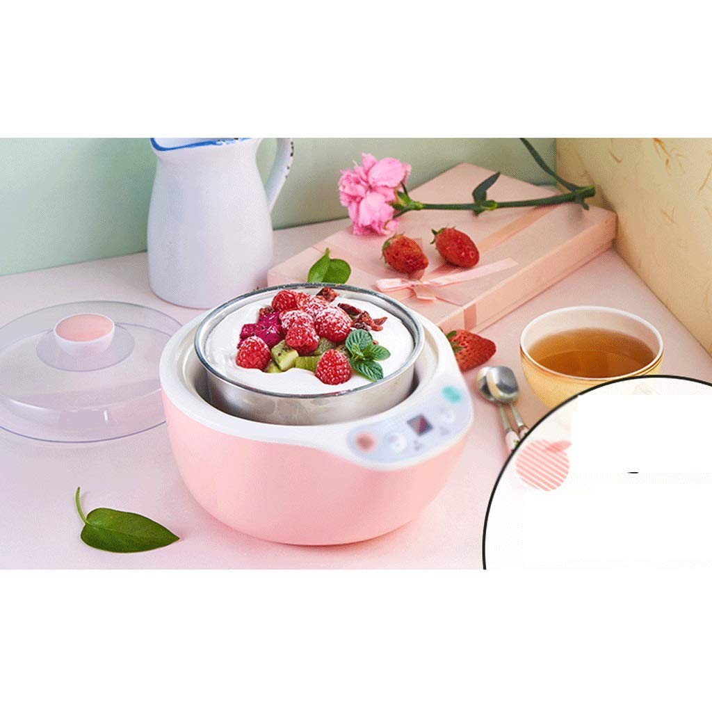 Jogurt Maker Automatyczna cyfrowa maszyna do jogurtu z wyświetlaczem LCD i słoikami z jogurtem – przygotuj naturalny jogurt w domowej maszynie do lodów