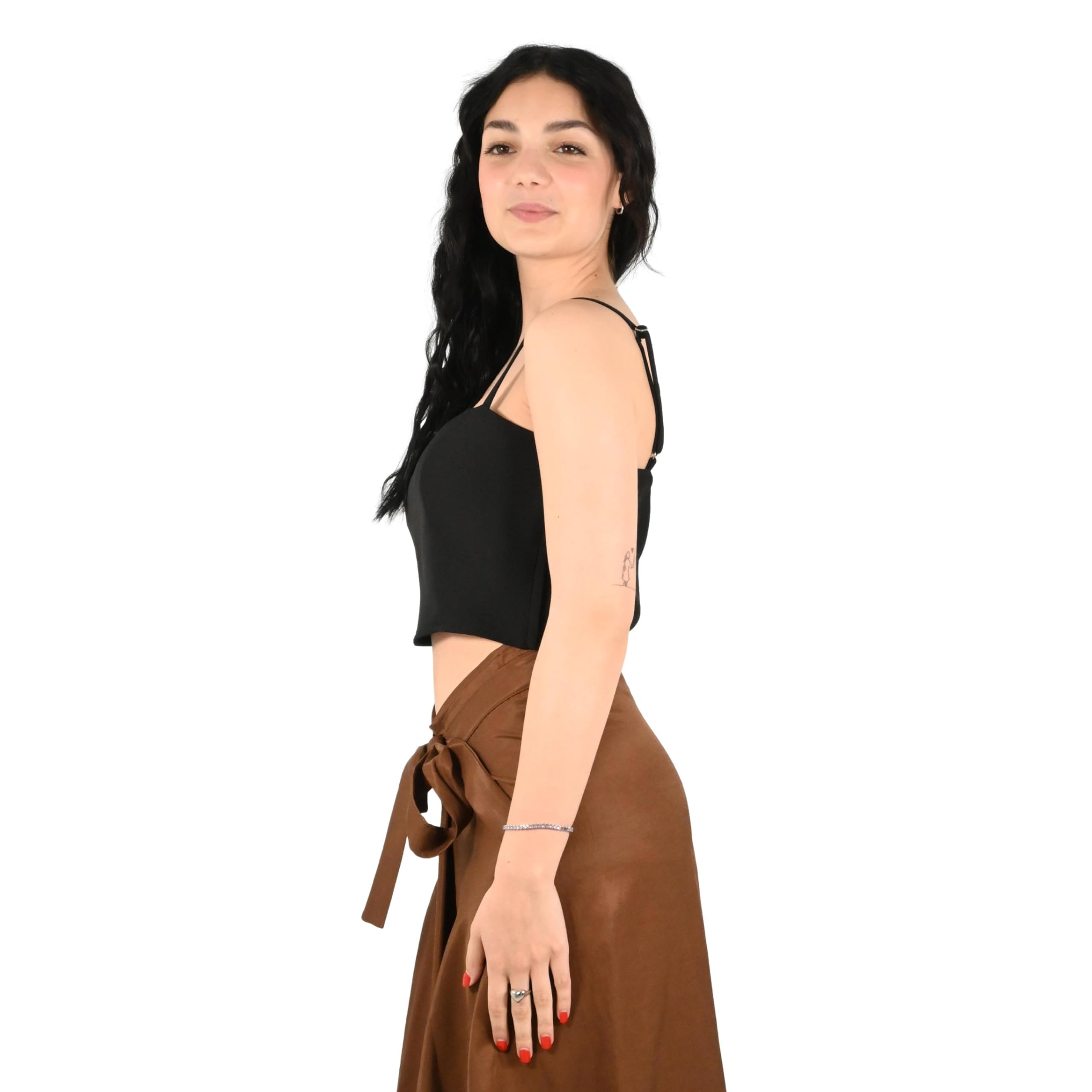 Kontatto top donna nero MA6031F
