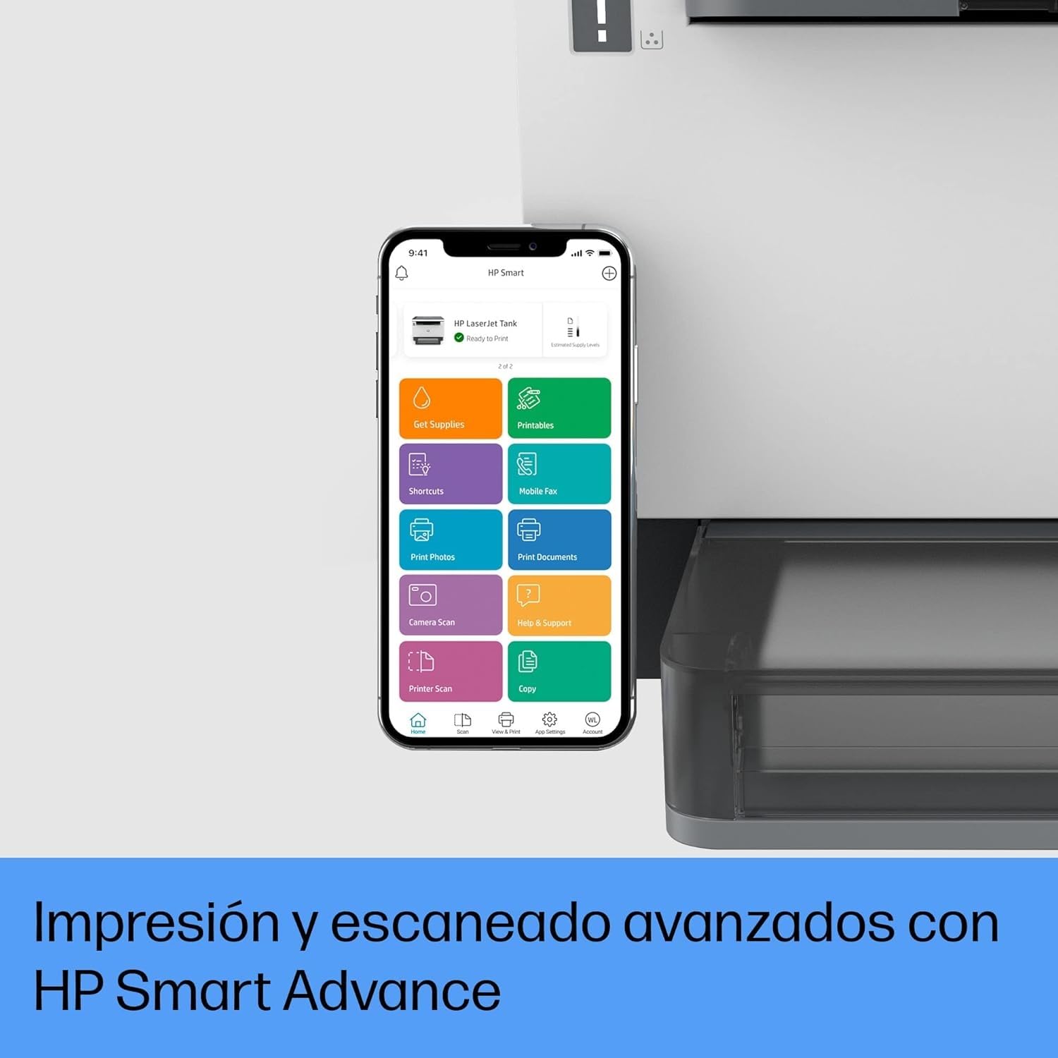 HP 381V0A Impresora multifunción, Blanco y Negro, Talla única