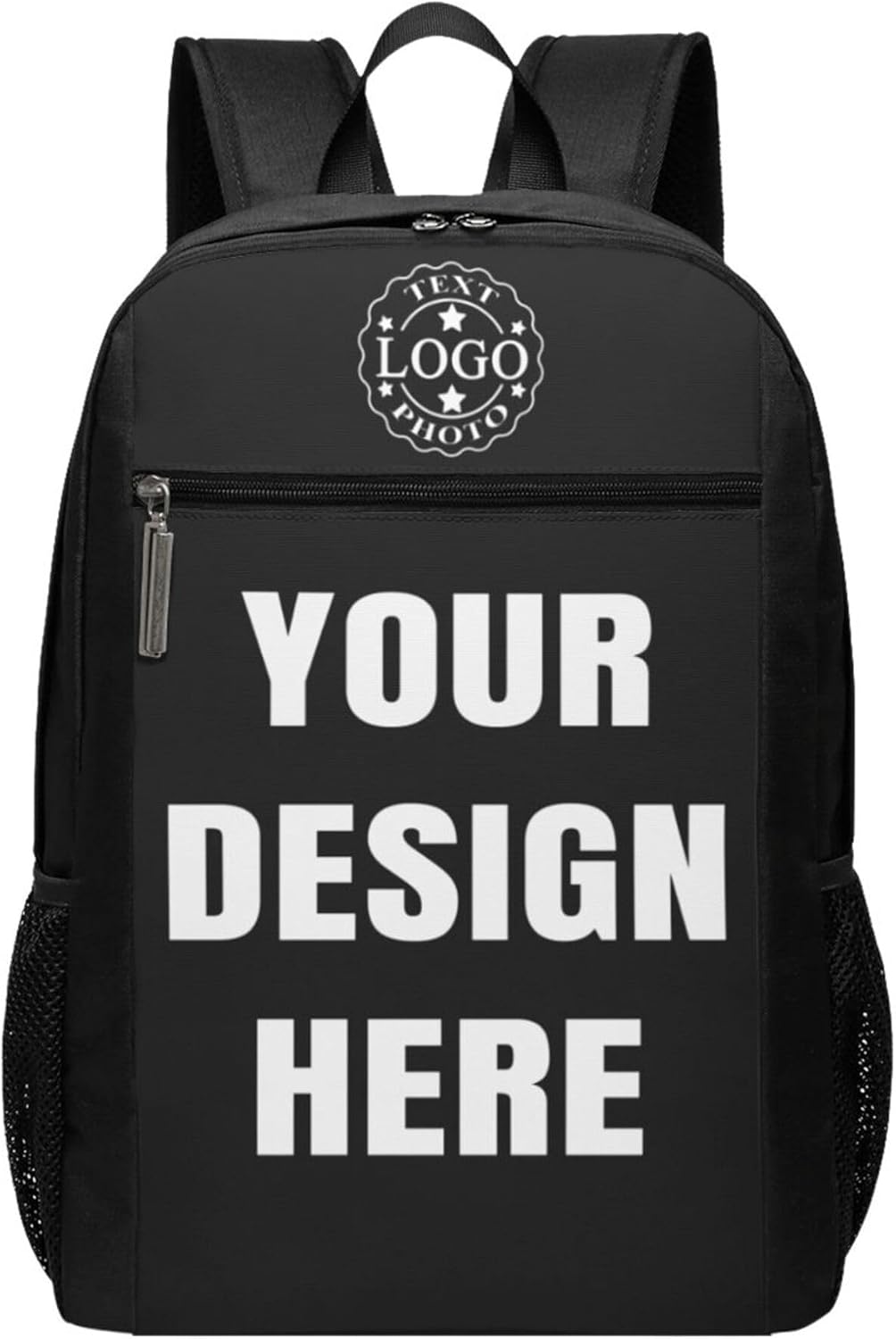 Custom Backpack Personalized Backpack For Women Men Design Your Own Work Travel Bag High Volume Casual Packet With Text Logo Photo, Lightweight Packet 15.4inchs