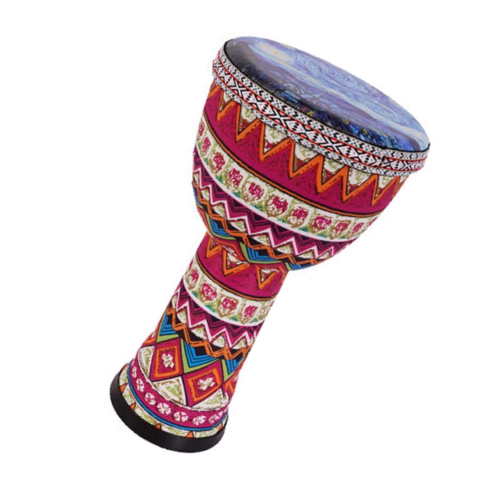 Professional Djembe Strumento A Tamburello A Percussione Per Principianti Con Tamburo Africano In PVC Leggero Da 8 Pollici Con Cinturino (Color : D)