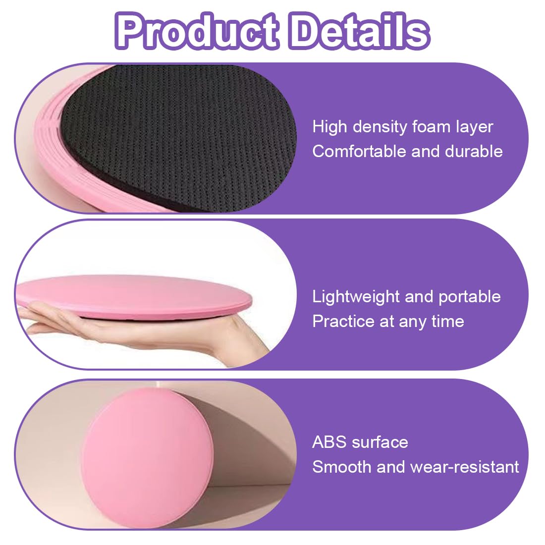 Dischi Scorrevoli Per Fitness - Set Di 6 | Per Yoga, Pilates, Allenamento Su Moquette O Legno - Foto 9