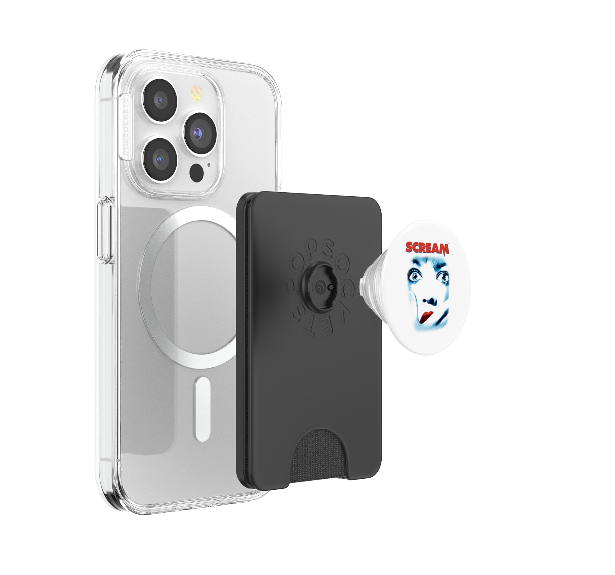 Scream Official Ghostface Classic Slasher - Película de Terror PopSockets PopWallet para MagSafe