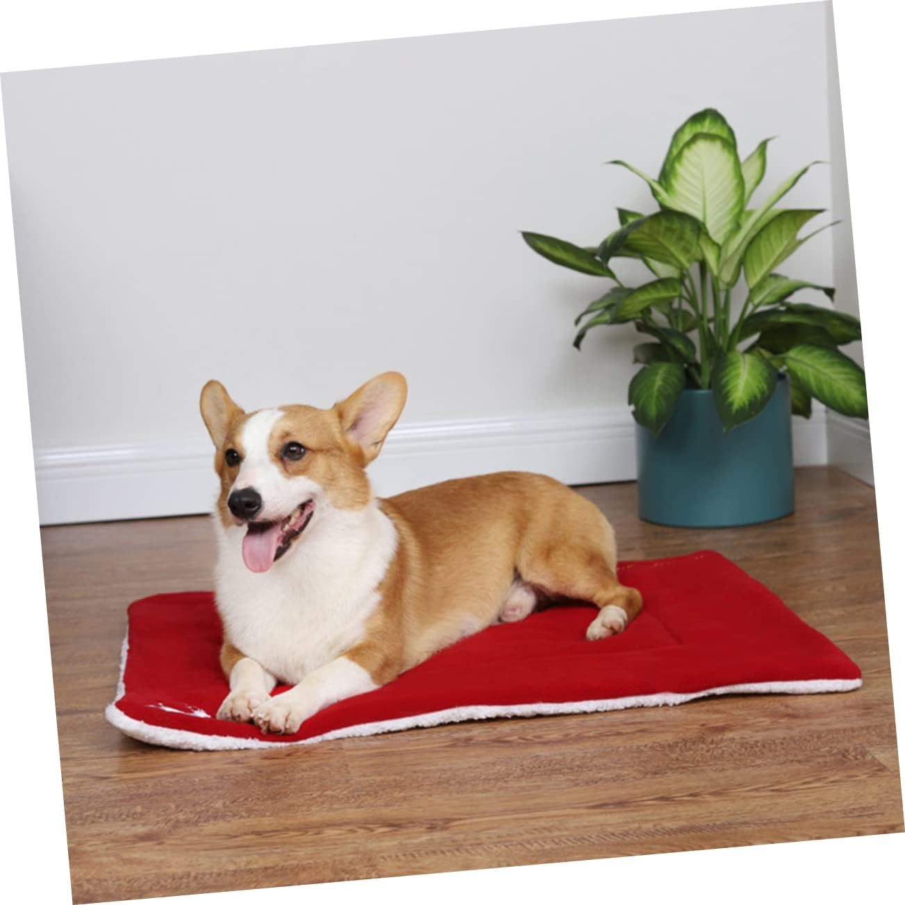 Pet Sleeping Mat Thickened Plush Cushion Christmas Cozy Nap Bed for Dogs and Cats Warm Crate Pad Comfortable Animal Sleeping Mat