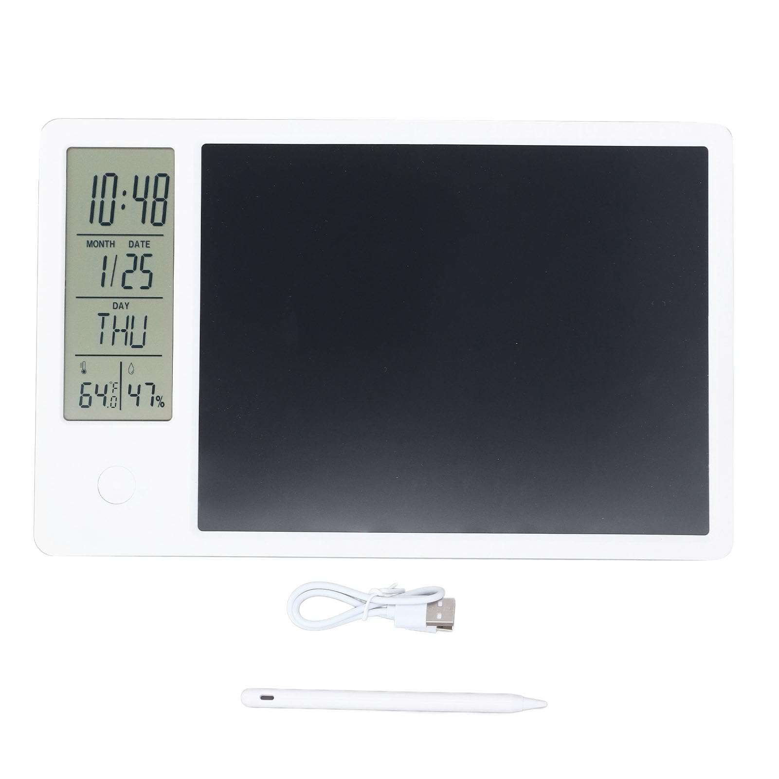 Calendrier de Tablette de Planificateur Numérique électronique avec Affichage de L'heure, de la Température et de l'humidité, Calendrier électronique Multifonctionnel pour le