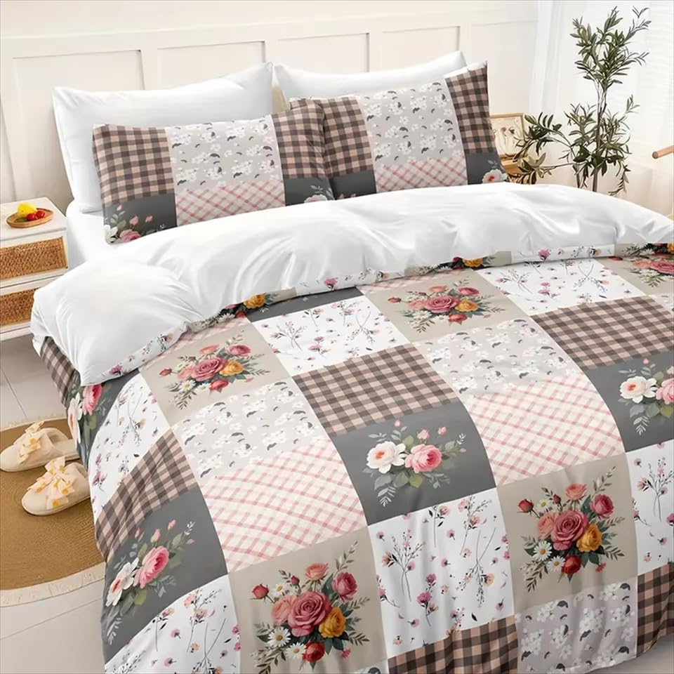 Parure de lit florale King 155x220 pour embellir votre chambre en toute saison