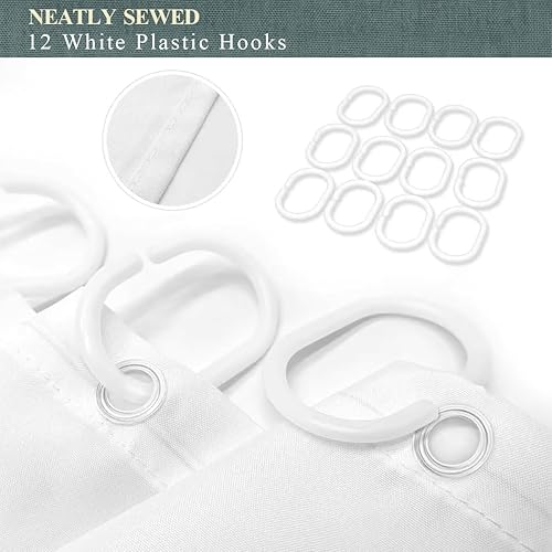 Miniatura 8 de Horror Ghost Face - Juego de baño de 4 piezas con cortina de ducha de 71 x 71 pulgadas, tapete de baño, alfombra de contorno, cubierta para tapa de