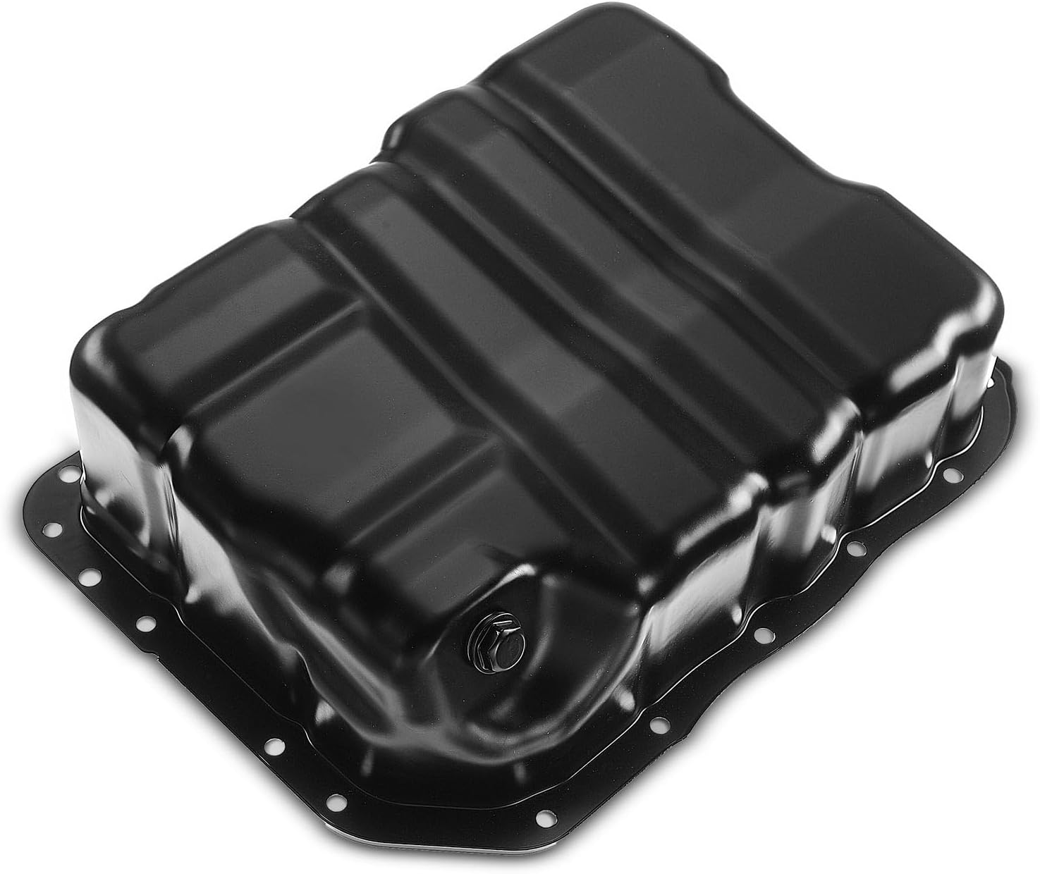 APremium Engine Oil Pan Sump with Drain Plug Compatible with