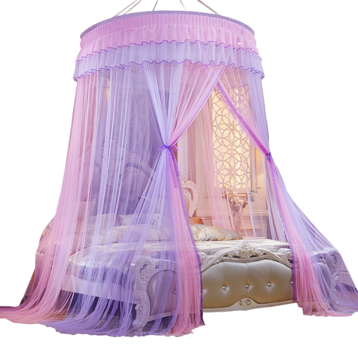 Moustiquaire pour lit fille et baldaquin dôme léger VICASKY pour des nuits douces sans insectes