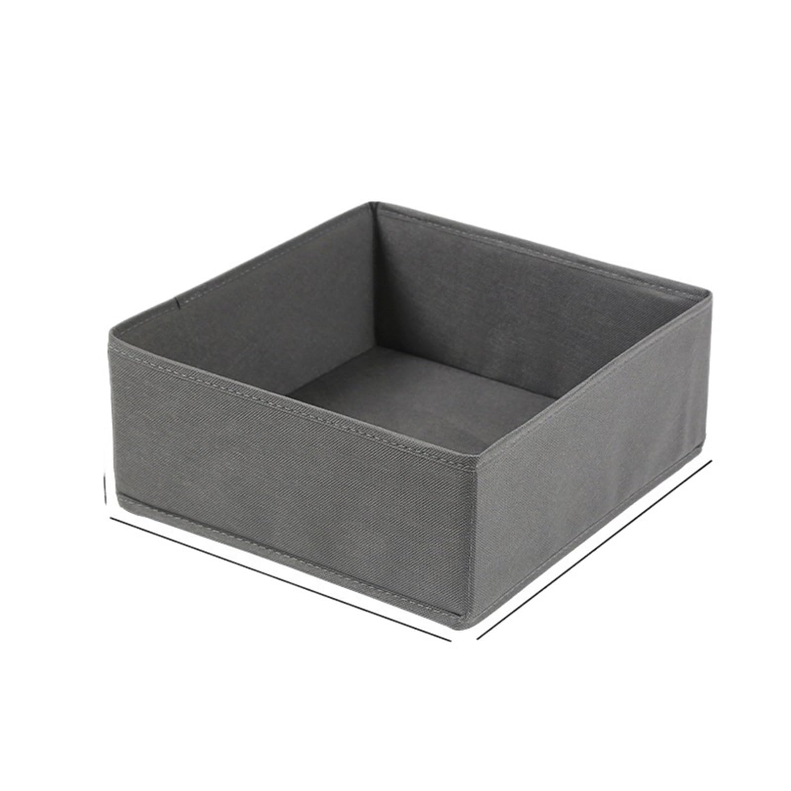 YDYAENIO Underwear Drawer Organiser Fabric Underwear Storage Box Drawer Organizers For Closet Organization underwear organiser boxes for wardrobes(Grey-L)