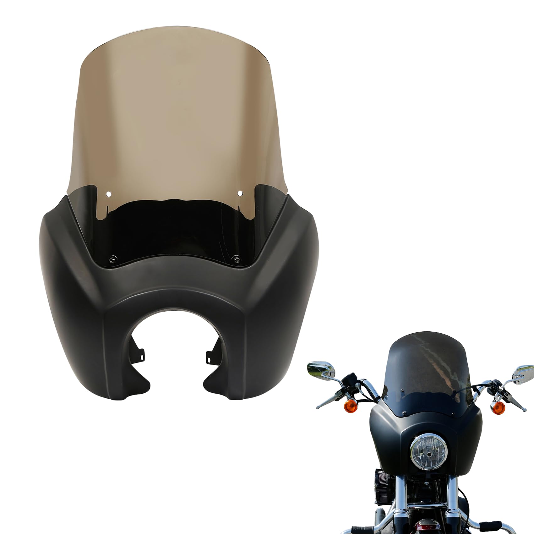 Amazon.com: TCMT Headlight Fairing Cover with 15'' Smoke
