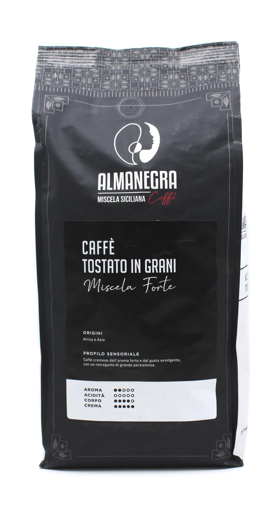Almanegra Caffè Caffe in Grani Tostati 3 kg Miscela Forte Robusta Arabica Espresso in Chicchi