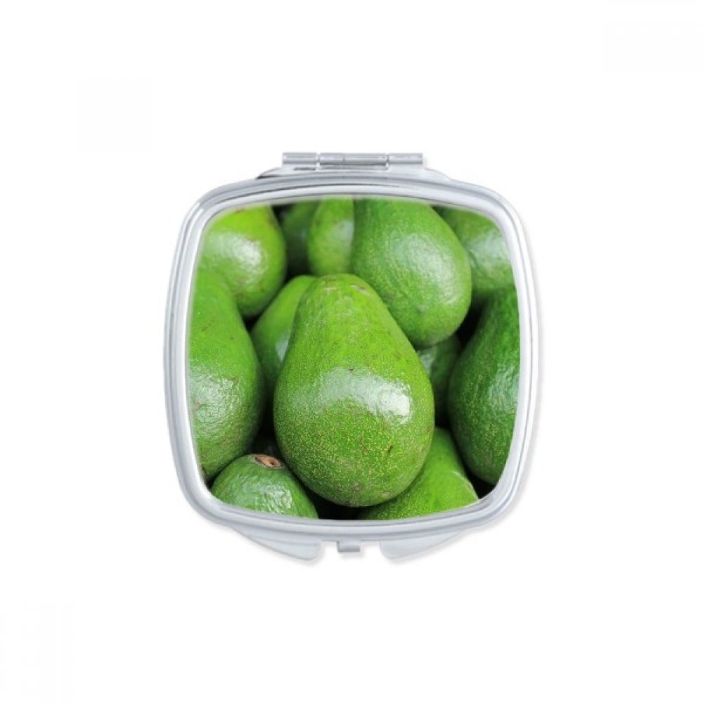 Miroir portable ananas de poche carré maquillage fruit tropical