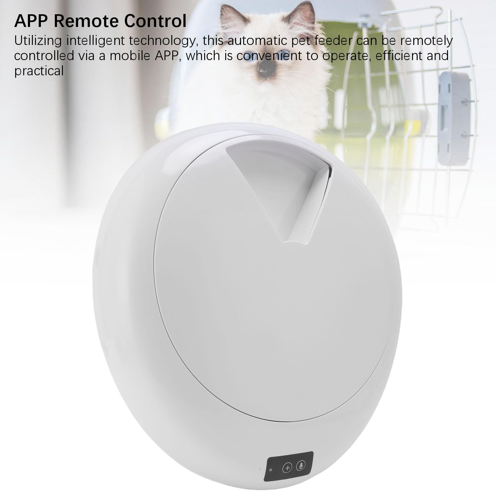 Jiawu Dispenser Automatico di Cibo per Animali Domestici, Funzione di Temporizzazione, Distributore di Cibo Temporizzato per Cani e Gatti, Scatola di Cristalli di Ghiaccio, Adatto per Animali di