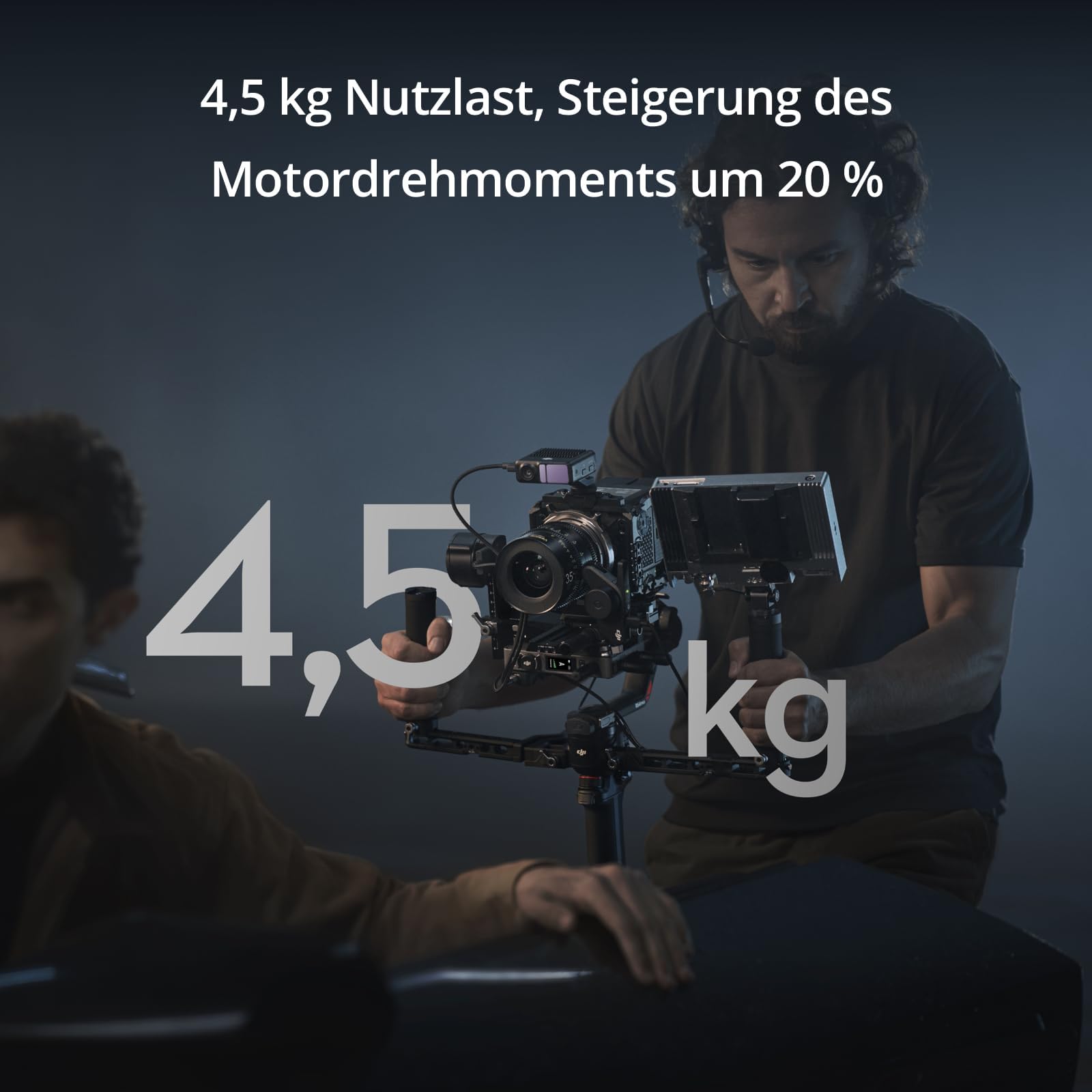 DJI RS 4 Pro 3-Achsen Gimbal-Stabilisator 4,5 kg Nutzlast Doppelfokus Zoom-Motoren