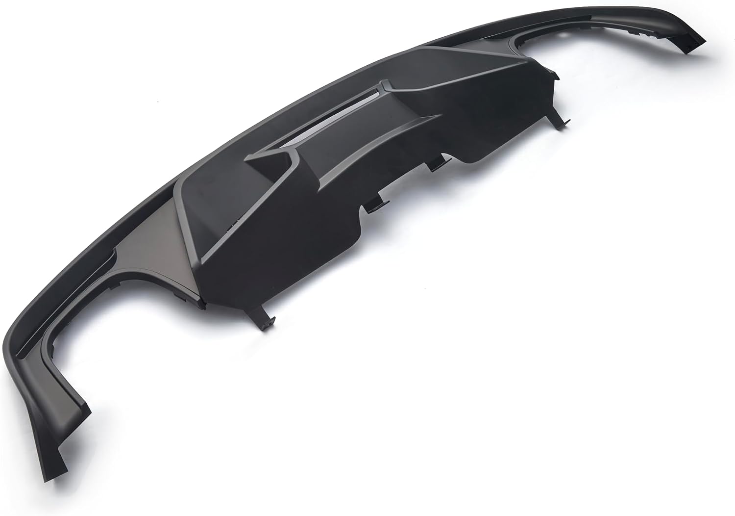 Rear Diffuser for 2015-2017 Ford Mustang GT350 GT500 Style Dual/Quad Exhaust, Matt Black