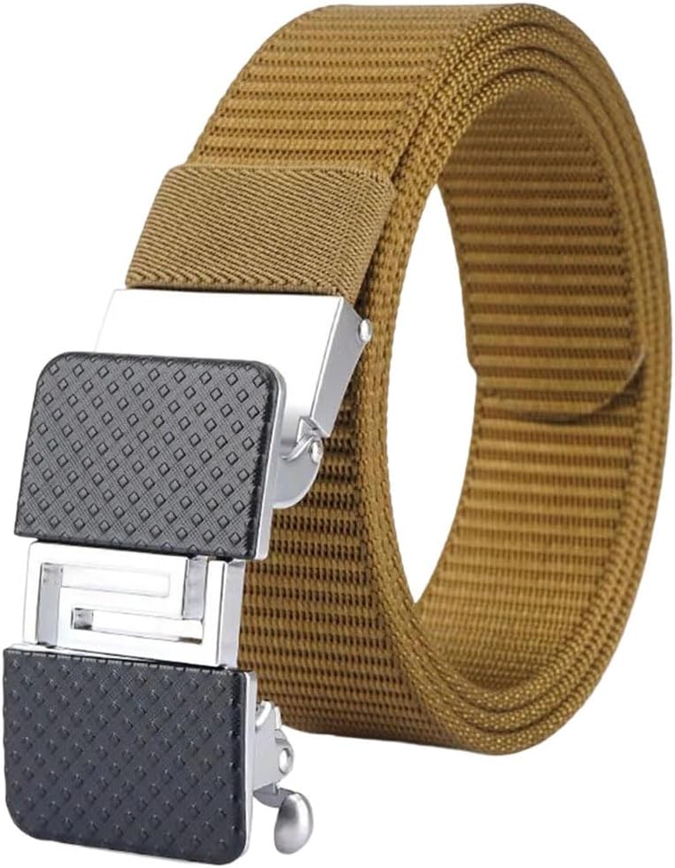Men's Tactical Outdoor Hunting Multi Function Alloy Automatic Buckle Belt Soft Real Nylon