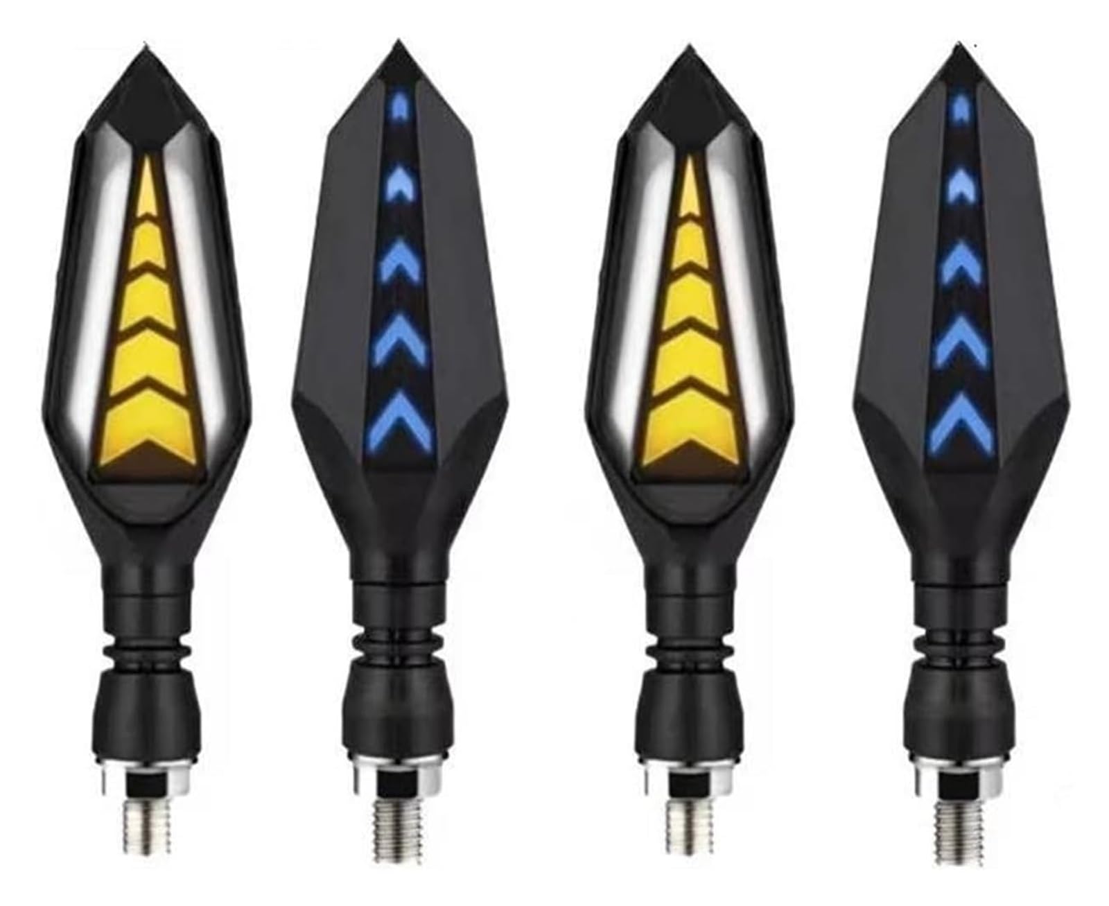 Indicatore Direzione Anteriore per Yamaha MT 07 09 TMAX 500 530 Frecce per Motociclette LED Indicatori di Direzione Luci Lampeggianti Sequenziali Marcia(4pcs Red)
