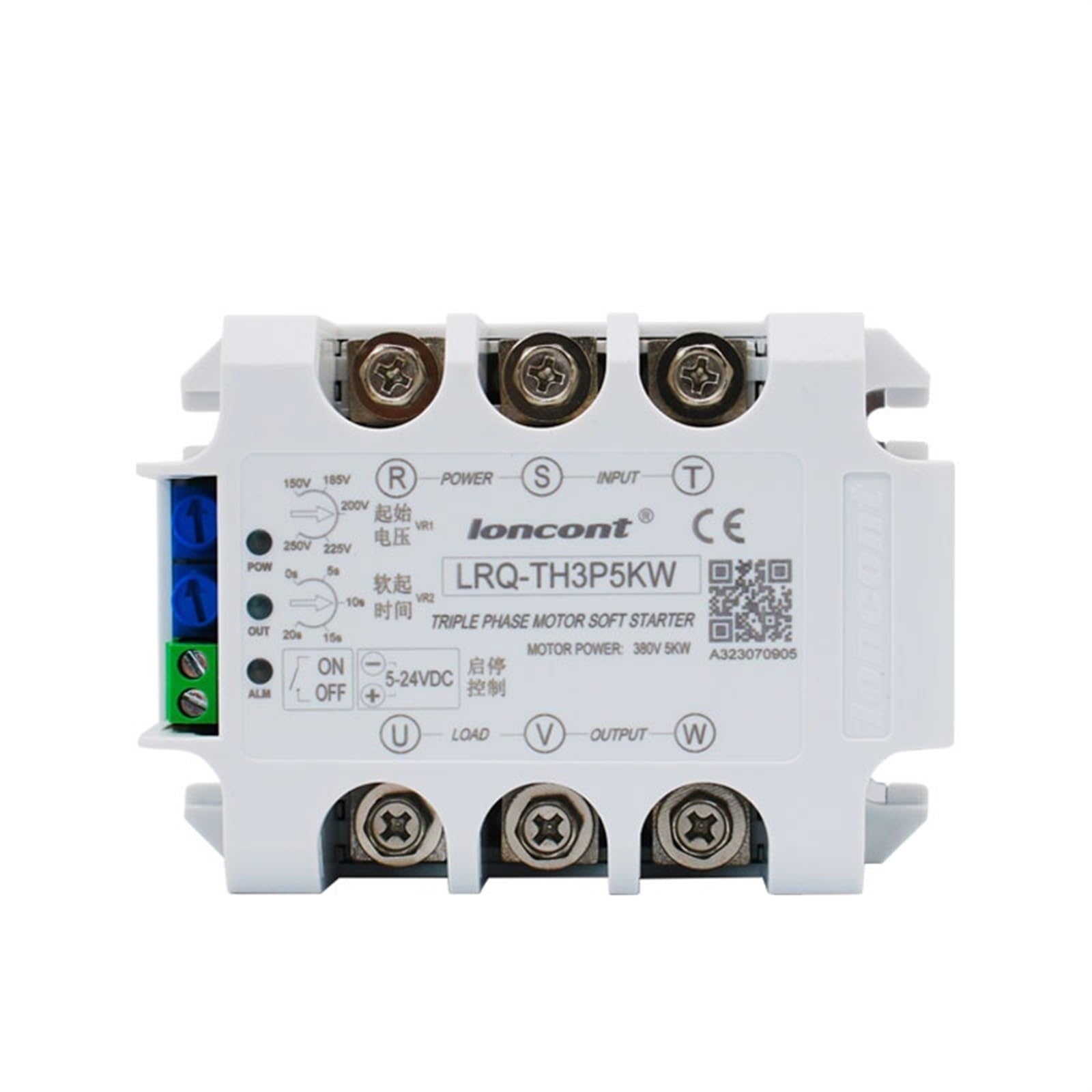 Démarreur progressif moteur triphasé 5KW module démarrage lent relais statique LPQ-TH3P5KW